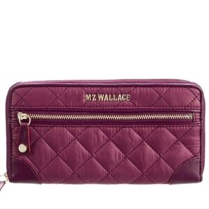 MZ Wallace Wild Plum Crosby L Wallet